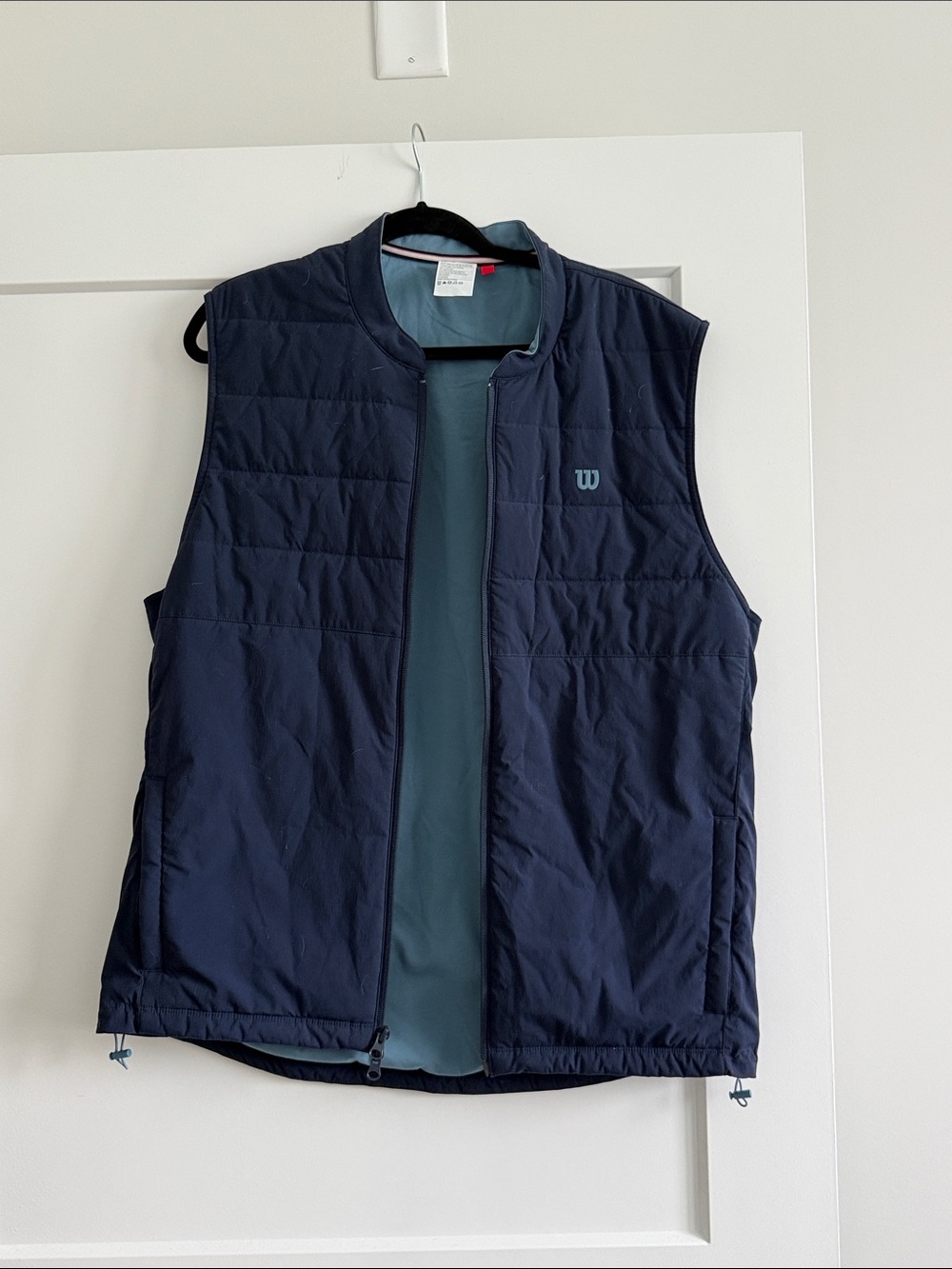 Wilson Men's Navy Quilted Vest, Size XL